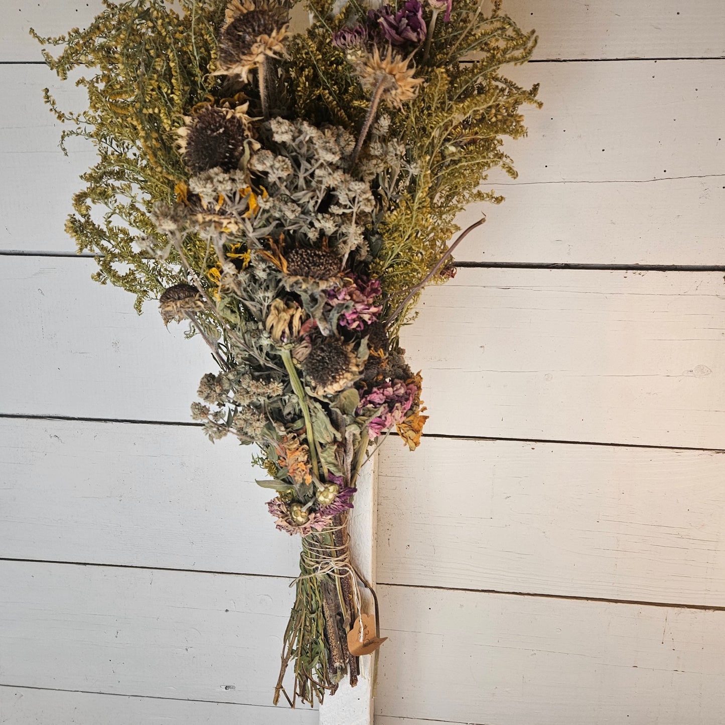 "August" Dried Flower Bouquet - 12-16 inches