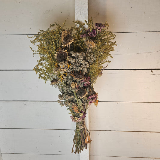 "August" Dried Flower Bouquet - 12-16 inches