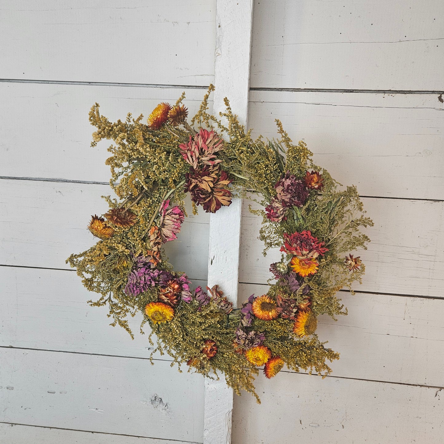 "JULY" Handmade Wreath - 12-16inches - Dried Flowers